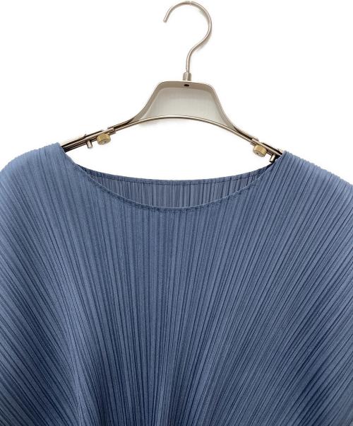 PLEATS PLEASE（プリーツプリーズ）PLEATS PLEASE (プリーツプリーズ) ノースリーブプリーツカットソー スカイブルー サイズ:3の古着・服飾アイテム