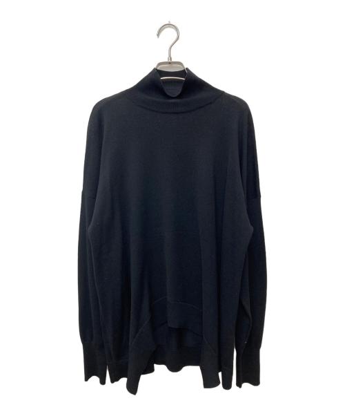 ENFOLD（エンフォルド）ENFOLD (エンフォルド) CURVE-HEM PULLOVER ニット ブラック サイズ:38の古着・服飾アイテム