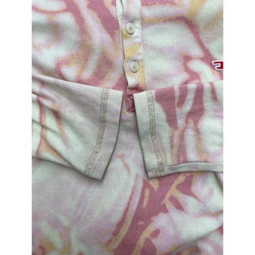 DIESEL（ディーゼル）DIESEL (ディーゼル) タイダイ柄ヘンリーネックカットソー T-SER ベージュ サイズ:Sの古着・服飾アイテム