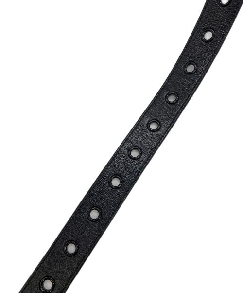 ALICE Hollywood（アリス ハリウッド）ALICE Hollywood (アリス ハリウッド) BLISTERED CHOPPER BELT メタルバックルベルト ブラックの古着・服飾アイテム