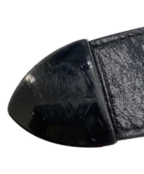 ALICE Hollywood（アリス ハリウッド）ALICE Hollywood (アリス ハリウッド) BLISTERED CHOPPER BELT メタルバックルベルト ブラックの古着・服飾アイテム