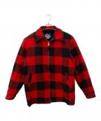 WOOLRICHウールリッチ）の古着「バッファローチェックジャケット」｜レッド×ブラック