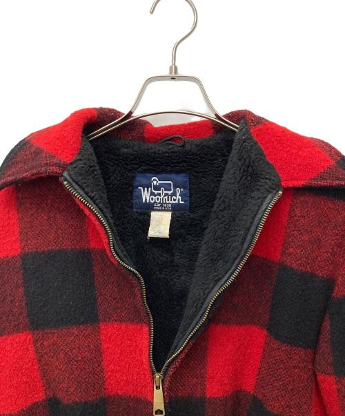 WOOLRICH（ウールリッチ）WOOLRICH (ウールリッチ) バッファローチェックジャケット レッド×ブラック サイズ:Mの古着・服飾アイテム