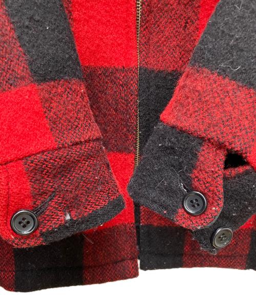 WOOLRICH（ウールリッチ）WOOLRICH (ウールリッチ) バッファローチェックジャケット レッド×ブラック サイズ:Mの古着・服飾アイテム