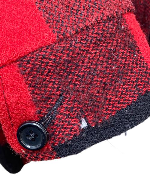 WOOLRICH（ウールリッチ）WOOLRICH (ウールリッチ) バッファローチェックジャケット レッド×ブラック サイズ:Mの古着・服飾アイテム