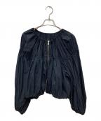 Diagram GRACE CONTINENTALダイアグラム グレースコンチネンタル）の古着「ギャザータフタジャケット」｜ネイビー