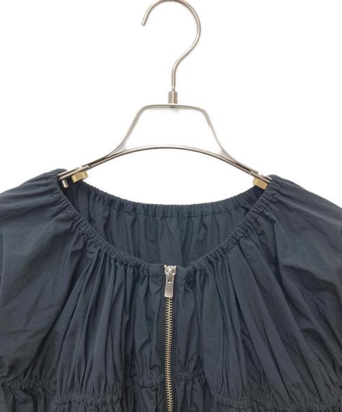 Diagram GRACE CONTINENTAL（ダイアグラム グレースコンチネンタル）Diagram GRACE CONTINENTAL (ダイアグラム グレースコンチネンタル) ギャザータフタジャケット ネイビー サイズ:36の古着・服飾アイテム