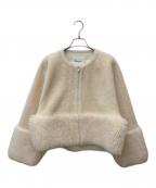 Diagram GRACE CONTINENTALダイアグラム グレースコンチネンタル）の古着「ウールボアジャケット」｜ベージュ