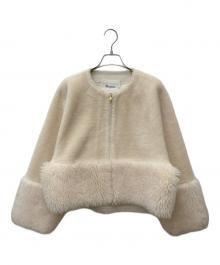 Diagram GRACE CONTINENTAL（ダイアグラム グレースコンチネンタル）の古着「ウールボアジャケット」｜ベージュ