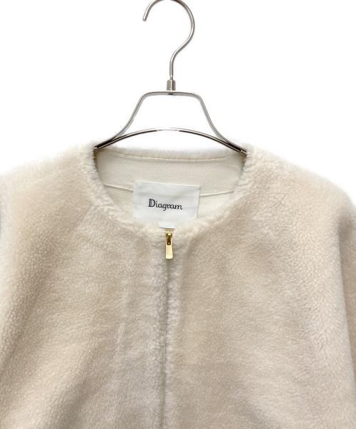 Diagram GRACE CONTINENTAL（ダイアグラム グレースコンチネンタル）Diagram GRACE CONTINENTAL (ダイアグラム グレースコンチネンタル) ウールボアジャケット ベージュ サイズ:36の古着・服飾アイテム