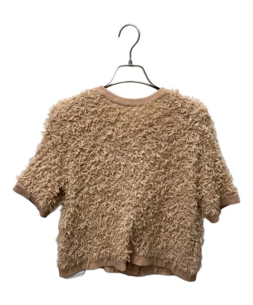 ANAYI（アナイ）ANAYI (アナイ) チュールツイード プルオーバー ベージュ サイズ:38 未使用品の古着・服飾アイテム