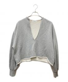 Whim Gazette（ウィムガゼット）の古着「スウェットVネックプルオーバー」｜グレー