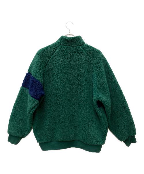 adidas（アディダス）adidas (アディダス) Winter Fleece JKT グリーン×ネイビー サイズ:XLの古着・服飾アイテム