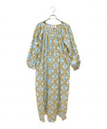 SZ Blockprints（エスゼットブロックプリント）の古着「ブラウスワンピース」｜ブラック