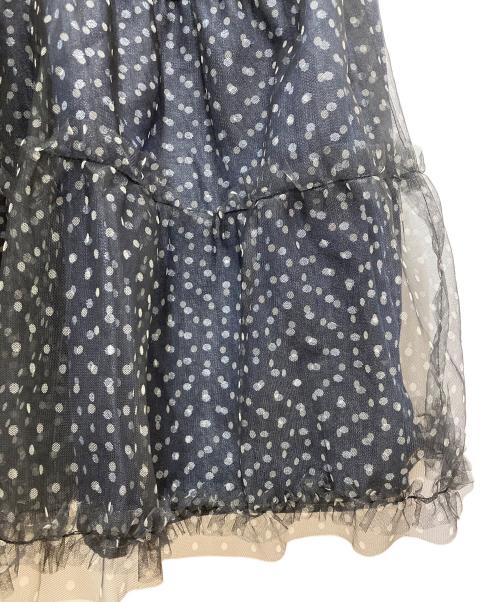 alcali（アルカリ）alcali (アルカリ) ドットフリルワンピース インディゴ サイズ:表記なし 未使用品の古着・服飾アイテム
