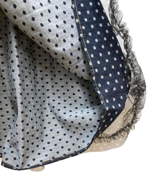alcali（アルカリ）alcali (アルカリ) ドットフリルワンピース インディゴ サイズ:表記なし 未使用品の古着・服飾アイテム