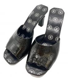 CHANEL（シャネル）の古着「トリプルココマークパンチングミュール A16148X01462」｜ブラック
