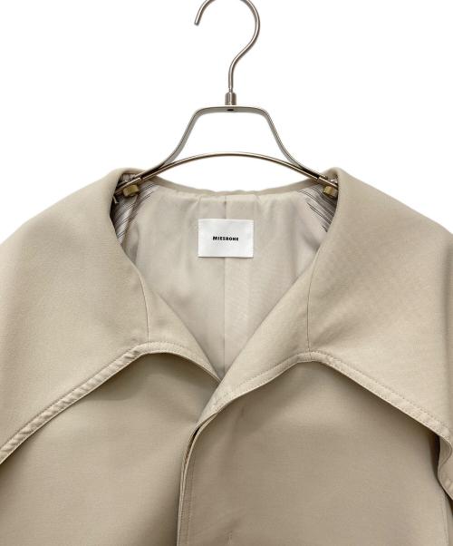 MIESROHE（ミースロエ）MIESROHE (ミースロエ) sustainableビックカラーショートトレンチコート ベージュ サイズ:1の古着・服飾アイテム