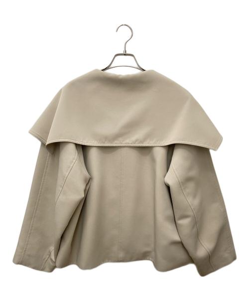 MIESROHE（ミースロエ）MIESROHE (ミースロエ) sustainableビックカラーショートトレンチコート ベージュ サイズ:1の古着・服飾アイテム