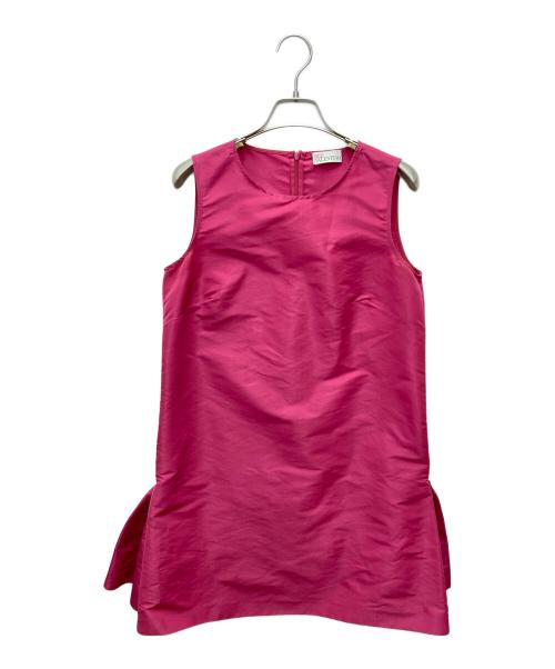 RED VALENTINO（レッドヴァレンティノ）RED VALENTINO (レッドヴァレンティノ) ノースリーブワンピース ショッキングピンク サイズ:40の古着・服飾アイテム