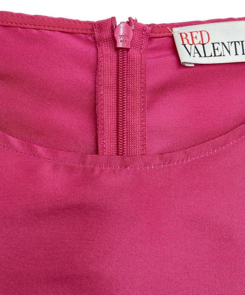 RED VALENTINO（レッドヴァレンティノ）RED VALENTINO (レッドヴァレンティノ) ノースリーブワンピース ショッキングピンク サイズ:40の古着・服飾アイテム