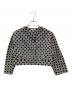 MIU MIU（ミュウミュウ）の古着「ドットストライプカーディガン」｜グレー