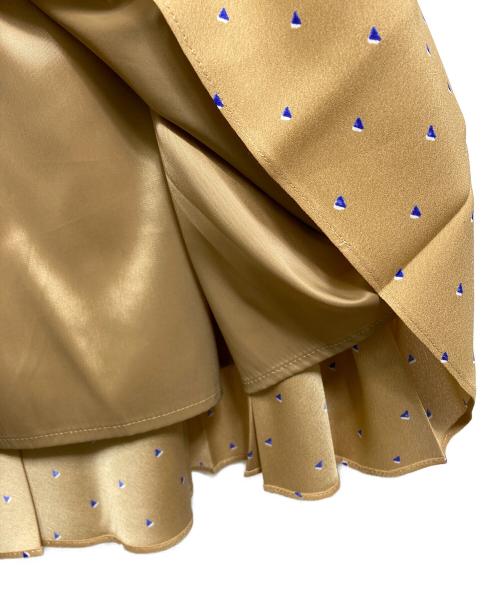 MACKINTOSH（マッキントッシュ）MACKINTOSH (マッキントッシュ) トライアングルドットプリントスカート ベージュ サイズ:38 未使用品の古着・服飾アイテム