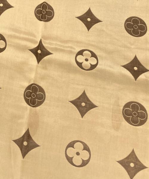 LOUIS VUITTON（ルイ ヴィトン）LOUIS VUITTON (ルイ ヴィトン) シルクアセテートモノグラムストール ブラウンの古着・服飾アイテム