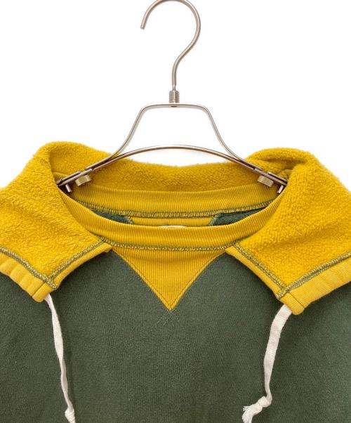 JELADO（ジェラード）JELADO (ジェラード) 後付けスウェットパーカー グリーン×イエロー サイズ:XLの古着・服飾アイテム