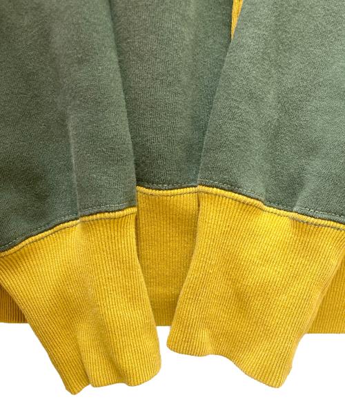 JELADO（ジェラード）JELADO (ジェラード) 後付けスウェットパーカー グリーン×イエロー サイズ:XLの古着・服飾アイテム