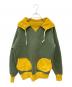 JELADO（ジェラード）の古着「後付けスウェットパーカー」｜グリーン×イエロー