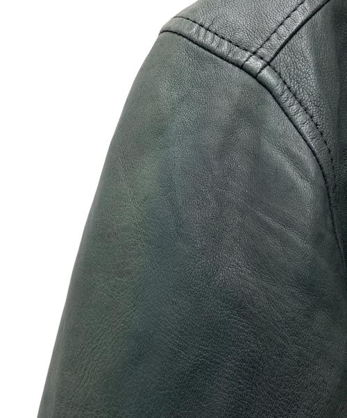 AVIREX（アヴィレックス）AVIREX (アヴィレックス) SOFT LAMB MA-1 TYPE Leather Jacket ブラック サイズ:Lの古着・服飾アイテム