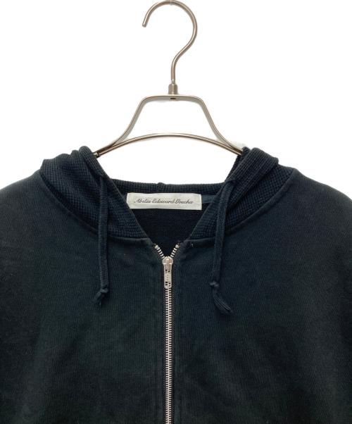 ABELIA EDWARD GOUCHA（アベリアエドワードゴーチャ）ABELIA EDWARD GOUCHA (アベリアエドワードゴーチャ) サーマル切替ジップパーカー ブラック サイズ:Fの古着・服飾アイテム