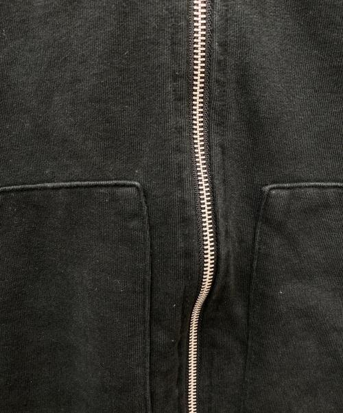 ABELIA EDWARD GOUCHA（アベリアエドワードゴーチャ）ABELIA EDWARD GOUCHA (アベリアエドワードゴーチャ) サーマル切替ジップパーカー ブラック サイズ:Fの古着・服飾アイテム