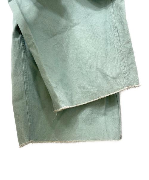 saby（サバイ）saby (サバイ) タックパンツ 黄緑 サイズ:Mの古着・服飾アイテム