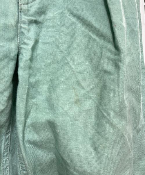saby（サバイ）saby (サバイ) タックパンツ 黄緑 サイズ:Mの古着・服飾アイテム