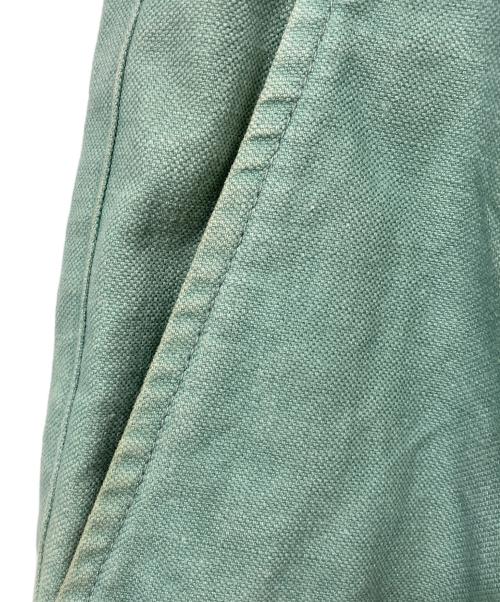 saby（サバイ）saby (サバイ) タックパンツ 黄緑 サイズ:Mの古着・服飾アイテム