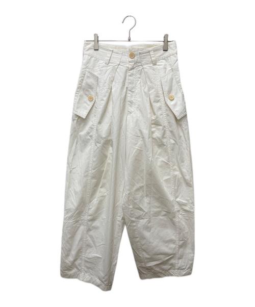 jacquemus（ジャックムス）jacquemus (ジャックムス) カーゴパンツ ホワイト サイズ:46の古着・服飾アイテム