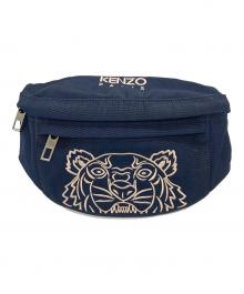 KENZO（ケンゾー）の古着「タイガー立体刺繍ウエストバッグ」｜ネイビー