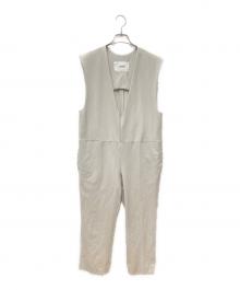 St.cecilia（セントセシリア）の古着「Ⅴネックサロペット」｜グレー