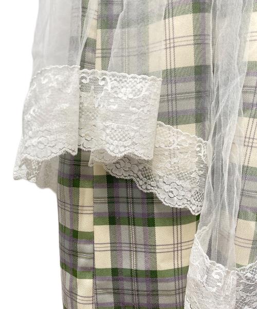PAMEO POSE（パメオポーズ）PAMEO POSE (パメオポーズ) VEILED DRESS グリーン サイズ:Fの古着・服飾アイテム