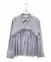 POPPY（ポピー）の古着「tulle docking flare shirt」｜グレー
