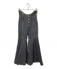 中古・古着通販】andmary (アンドマリー) Heart hip wide denim ブルー