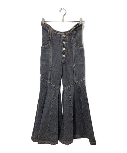 PAMEO POSE（パメオポーズ）PAMEO POSE (パメオポーズ) Super Flare Pants ブラック サイズ:Mの古着・服飾アイテム