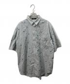 Marble SUDマーブルシュッド）の古着「EMB rakkasei BIG シャツ」｜黄緑