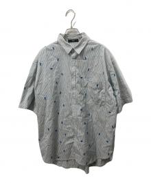 Marble SUD（マーブルシュッド）の古着「EMB rakkasei BIG シャツ」｜黄緑