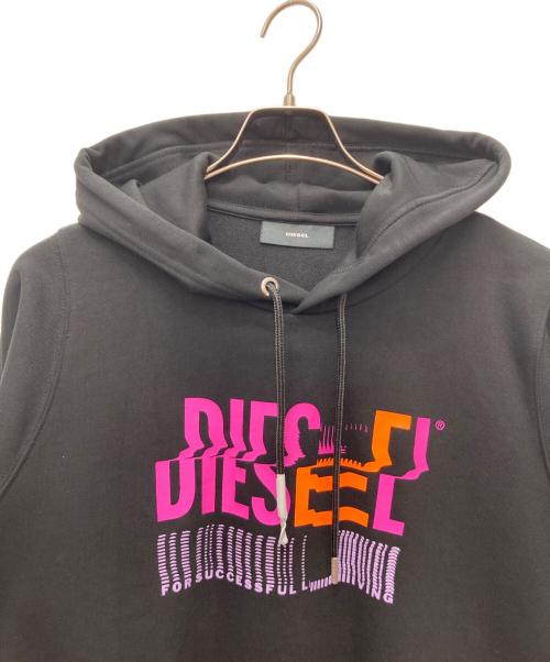 DIESEL（ディーゼル）DIESEL (ディーゼル) F-ANG-HOOD-K24 SWEATSHIRT ブラック サイズ:Sの古着・服飾アイテム