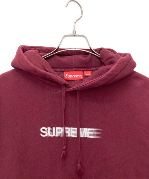 SUPREME（シュプリーム）SUPREME (シュプリーム) Motion Logo Hooded Sweatshirt レッド サイズ:Smallの古着・服飾アイテム