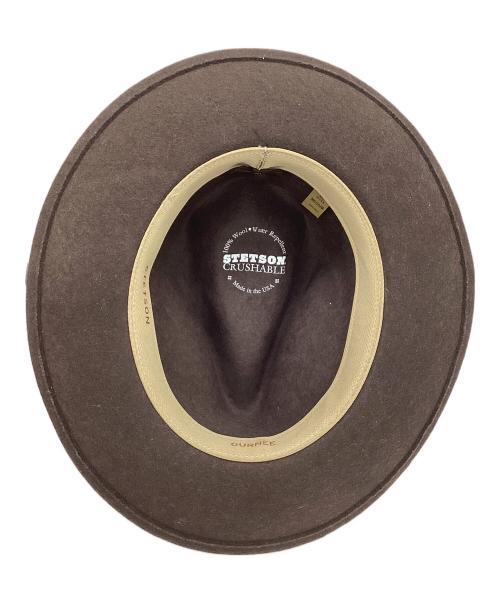 STETSON（ステットソン）STETSON (ステットソン) 中折れウールハット ブラウン サイズ:MEDIUMの古着・服飾アイテム