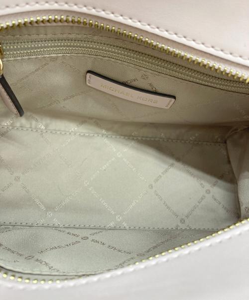 MICHAEL KORS（マイケル・コース）MICHAEL KORS (マイケル・コース) サッチェルスモール2WAYバッグ ブラウン×ピンクの古着・服飾アイテム